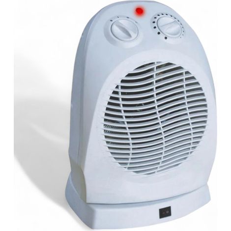 Ventilador calefactor giratorio con termostato regulable 2000W tres niveles de temperatura dispositivo de seguridad anticaída