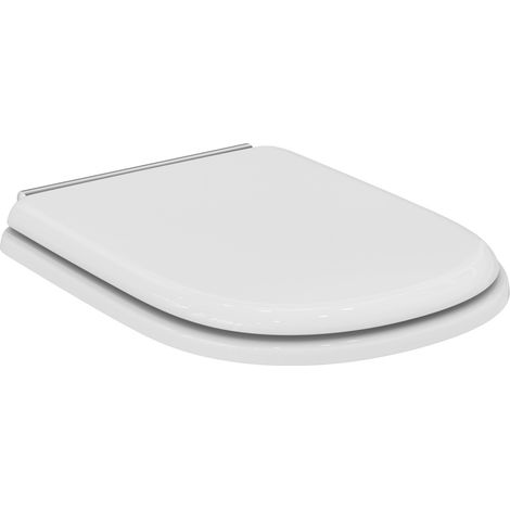 Sedile WC CALLA con coperchio, cerniere cromato, bianco IDEAL STANDARD (1/10)