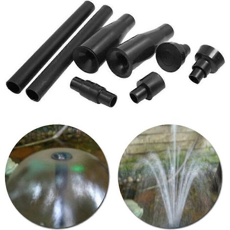 Kit de 8 buses pour pompe de fontaine solaire flottante, fontaine de jardin, cascade, pompe pour piscine, bassin et décoration de jardin. (1/5)