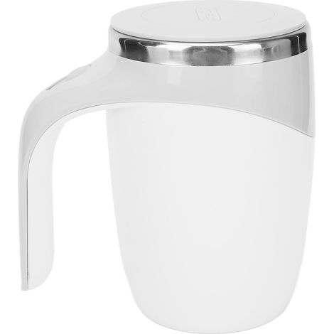 Mug auto-mélangeur électrique magnétique rotatif en métal pour café et lait (1/5)