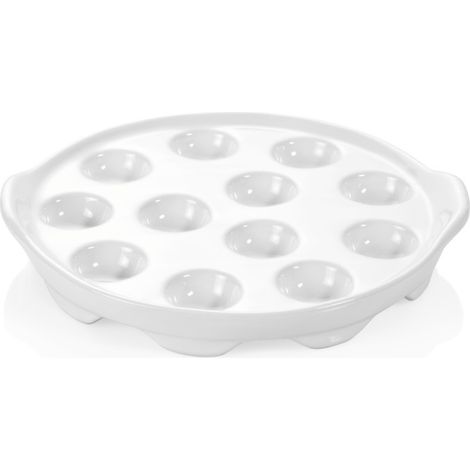 Assiette à escargots porcelaine 12 trous Ø 20 cm - Was Germany