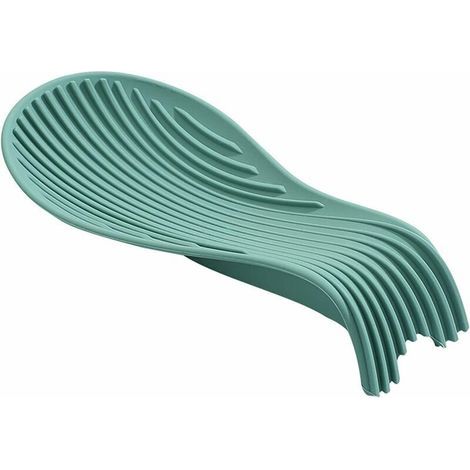Soporte para cucharas de silicona, reposacucharas, reposacucharas de silicona gruesa y antideslizante, soporte para cucharas de cocina resistente al calor, soporte para cucharas (1/5)