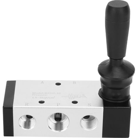 Vanne pneumatique à levier manuel 4H310-10, 0-0.8 MPa, raccords PT3/8 et PT1/4 pour commande d'air (1/5)