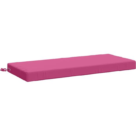 vidaXL Cuscino per panchina SOEST 100% Poliestere Rosa 110 x 50 x 8 cm