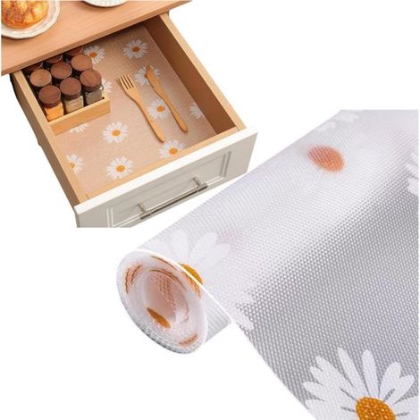 1 unidad, Alfombrilla antideslizante cajones armarios, Impermeable, duradera, fácil cortar medida, antideslizante, 0,3 x 3 metros, Transparente (1/5)