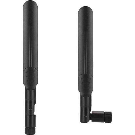 Antenne Wifi 8dbi Double Bande 2.4G 5.8G avec Connecteur SMA Mâle - Compatible Réseau Sans Fil - Noir