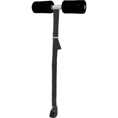 Ceinture Abdominale Réglable pour Entraînement à Domicile, Équipement de Fitness Durable - Noir (1/5)