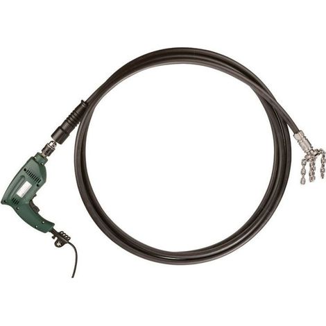 Le Sanitaire – Débistreuse inox 7 m – Nettoyage cheminée suie dure – Arbre cintrage stable sans barre de guidage – Pour cheminées tirées