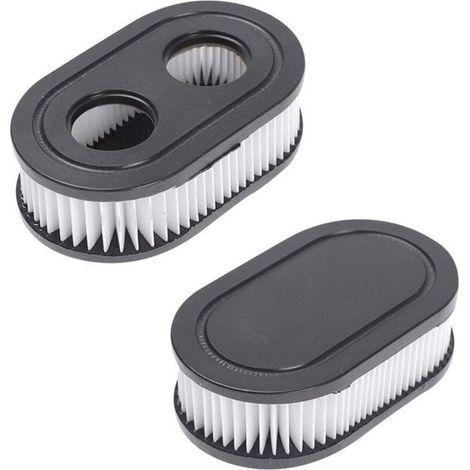 Filtre à air ovale noir pour tondeuse MTD BS-798452 Briggs & Stratton- Lot de 2