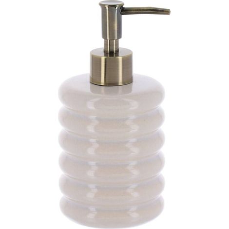 Distributeur a savon en gres facon 70 s 400ml - grege -