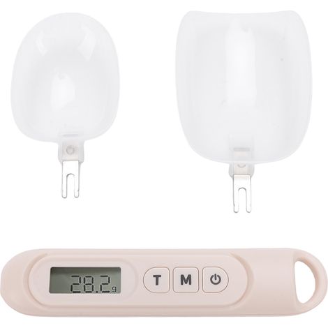 Cuillère de mesure numérique 500g, cuillère de pesée électronique des aliments avec écran LCD pour la cuisine, la cuisson des animaux domestiques Beige (1/5)