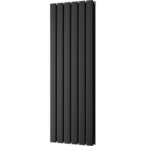 Typhoon - Black Vertical Radiator H1200mm x W408mm Double Panel (1/3)