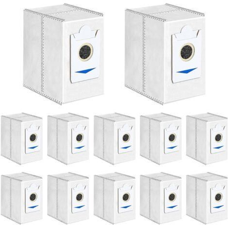 12 Sacs pour Ecovacs DEEBOT T30 Pro Omni, T30 Omni Robot Aspirateur Accessoires, 3,4L Grande Capacité Sacs à Poussière de Remplacement (1/4)