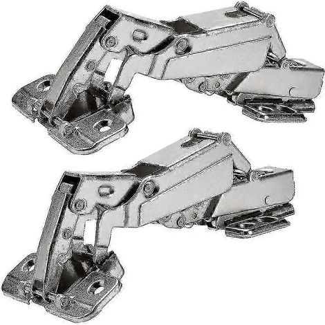 2 charnières à 175 degrés pour portes d'armoires sans cadre charnières de montage invisibles à réglage hydraulique - WK (1/4)