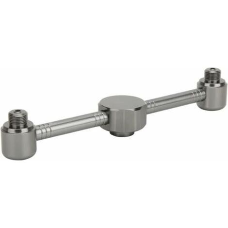 Camping en plein air – Adaptateur universel en alliage d’aluminium pour bouteilles de gaz cylindriques (2 connexions), compatible avec plaques et fours à gaz