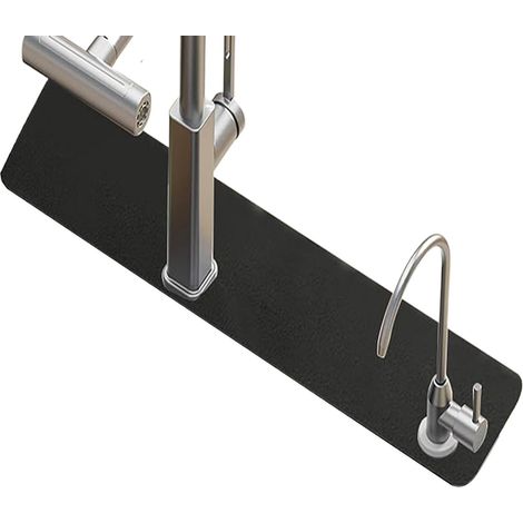 Tapis pour Robinet d'Évier Récupérateur d'eau Découpable Pare-Éclaboussures Évier Derrière Robinet pour Comptoir Cuisine Maison Cellier Appartement Dortoir Coin Pause (1/5)