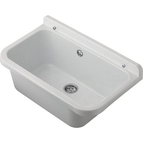 Distributeur de savon mural 55 cm en polypropylène – Couleur marbre blanc – Résistant aux acides – Capacité 18 litres – Kit de fixation inclus – Cr Smart (1/5)