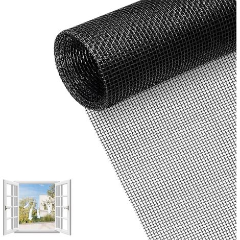 Fenstergitter – 150 x 500 cm – Insekten- und Katzenschutzgitter – Robust – Kann für Fenster und Terrassentüren zugeschnitten werden. (1/5)