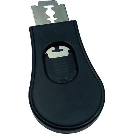 Coupe-pain magnétique rétractable, noir, lame tranchante pour pain au levain, pour la cuisine et la boulangerie (noir)-AquaForge (1/5)
