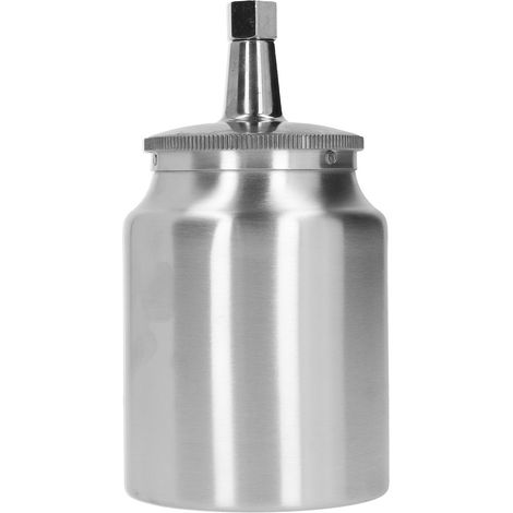 Godet en aluminium pour pistolet à peinture, 1000 ml, alimentation par aspiration, buse de 3 mm