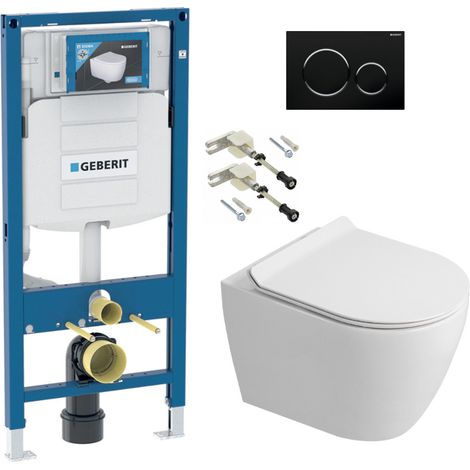 Duofix WC-Set Vorwandelement + Wand-WC spülrandlos Ceramia PixL mit SoftClose-Sitz + Platte (GECEPXWT02-IN)