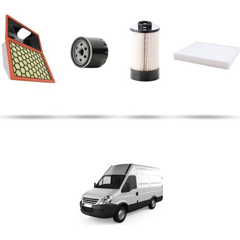 Kit tagliando 4 filtri compatibile con Iveco Daily IV 35C 11 2.3 HPI 78kw dal 2009 (1/5)