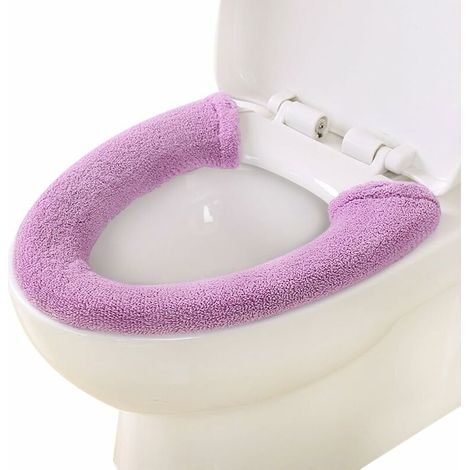 Warmer Toilet Seat Cover, Toilet Seat Cushion, Toilet Seat, Thickened Toilet Seat Cover, Universal Toilet Seat Cover, Toilet Seat Cover, Washable (Purple) (1/5)