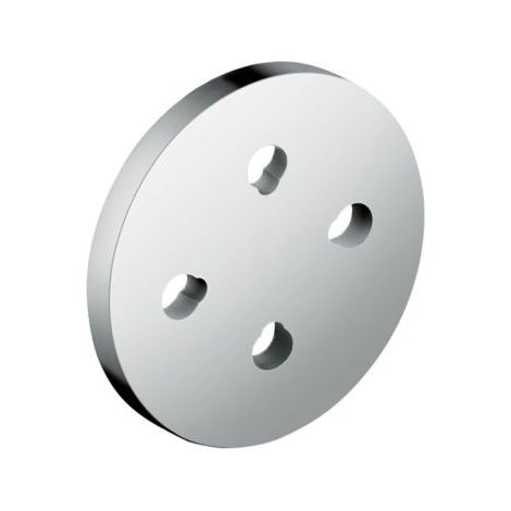 hansgrohe disque de nivellement pour carrelage 98681000 d= 80mm, pour tube de douche, plastique, chromé (1/2)