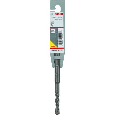 Brocas para martillos perforadores SDS plus-3 BOSCH 2608831018 (1/3)