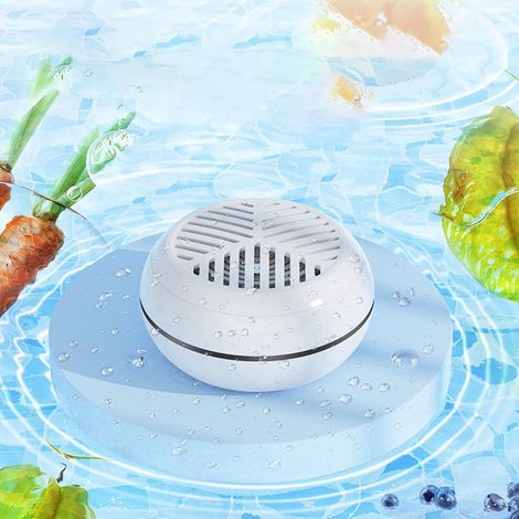 Machine à nettoyer les fruits et légumes, purificateur alimentaire, nettoyeur de fruits, nettoyeur de fruits portable étanche IPX7, recharge sans fil (1/5)