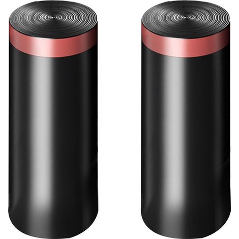 2 rouleaux 30 pièces sac poubelle à cordon noir épaissi résistant aux fuites résistant à la déchirure avec des déchets forts non parfumés pour les toilettes de cuisine. (1/5)