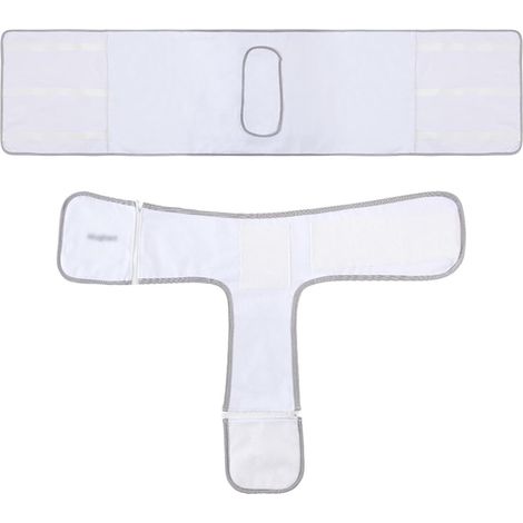 Couverture d'emmaillotage pour bébé, 25x22 Pouces, positionneur de Sommeil Anti-roulis pour Nouveau-né, avec Essentiels de Sommeil Doux et Blancs pour Nouveau-né (1/5)