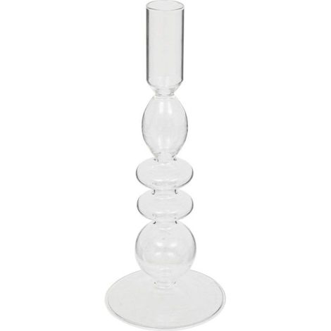 Chandelier Design en Verre "Bulles" 22cm Transparent (1/2)