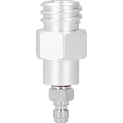 CO2 Tank Adapter Quick Disconnect Connector Replacement for Soda Supplies Silver (1/5)