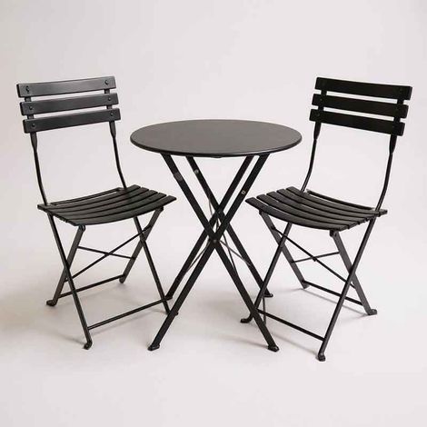 Ensemble table et 2 chaises 61x61x69cm (1/3)