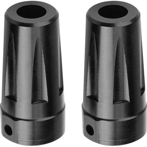 Adaptateur d'essieu arrière en aluminium pour Jeep Wrangler RC AX90056 - Pièce de rechange droite (Noir)