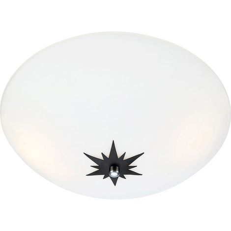 Markslojd ROSE Applique murale en verre 35 cm blanc, noir (1/3)