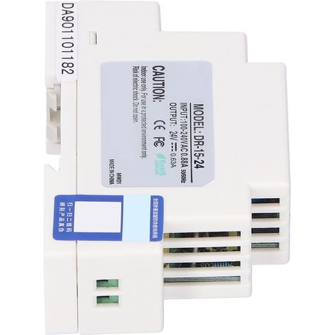 DR-15-24 DIN-Schienen-Schaltnetzteil, 24V einstellbarer geregelter Transformator, Niederspannungs-LED-Geräte, DR/DIN-Serie, stabil und zuverlässig. (1/5)
