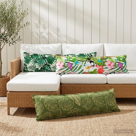 vidaXL Cushion Cover 2 pcs HOUTEN Leaf Design 40 x 145 cm Polyester (1/5)