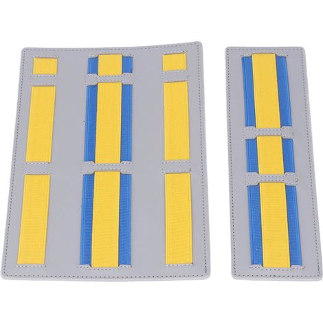 Tragbarer Laptop-Organizer-Ständer aus Sperrholz, am Notebook befestigbar, mit gelber kabelloser Maus (1/5)