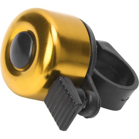 DUUTI Sonnette Vélo Compacte en Alliage, Timbre Clair pour Sécurité Cycliste - Version Jaune (1/5)