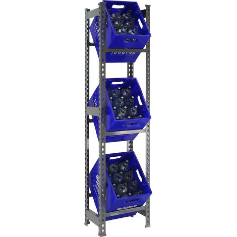 Simonrack Simonbottle 3 Metallregal grau 1800 mm (1/2)