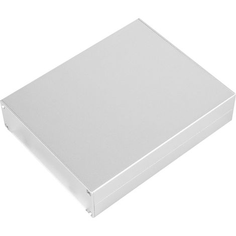 Boîtier en aluminium pour circuit imprimé divisé, dissipateur thermique, blindage électrique, 33 x 114 x 140 mm, finition argent satiné plat (1/5)