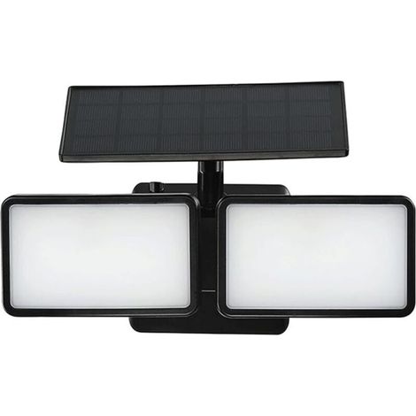 Generic Lampes Solaires Extérieur Etanche Applique Murale LED Telecommande, Lampe de Solaire sans Fil pour Jardin Garage Cour Escalier Patio [Classe Énergétique A+++] 6500K (1/4)