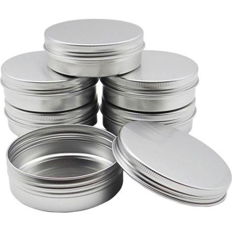 Emballage en boîte aluminium à fermeture filetée pour bonbons au thé, crème cosmétique, petits emballages secondaires en aluminium (1/5)