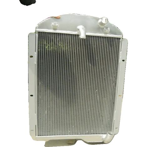 Radiador de aluminio, 3 filas, eficiencia de refrigeración mejorada, BLANCO (1/2)