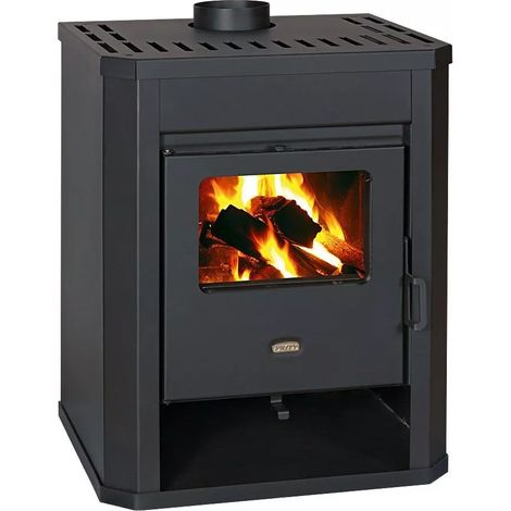 Prity – Poêle à bois 15 kW – Efficacité 80,01 % – Évacuation des fumées 150 mm – Dimensions 650x550x780 mm – Classe A (1/2)
