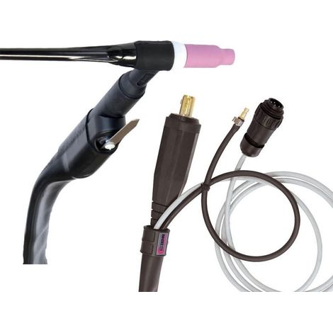 GYS 073739 ANTORCHA TIG SR17 L ESTANDAR - AIRE - 4m - CONNECT. 35/50 + AMPH. 7pts