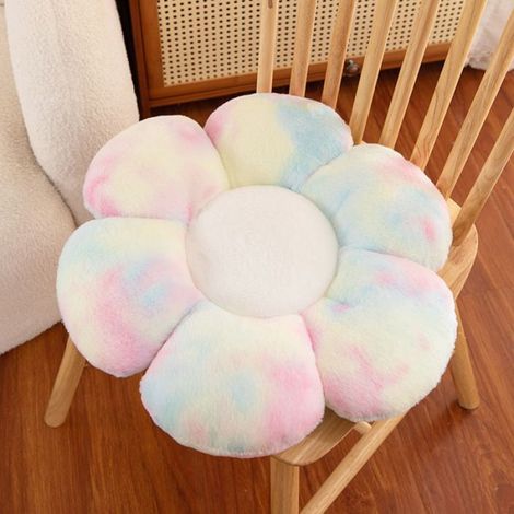 Coussin Fleur Peluche 50cm - Daisy Rose Clair - Dcoration Cline pour Salon et Chambre - Peluche Ultra Douce 45CM0 COUSSIN DE CHAISE (1/5)