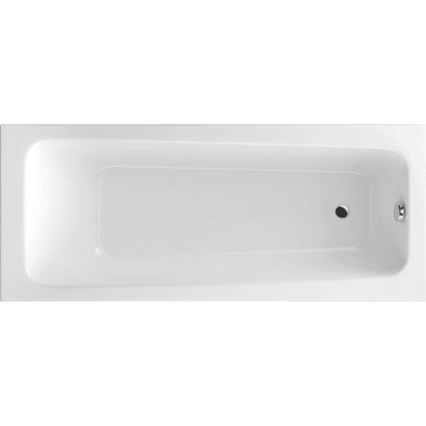 Excellent Baignoire Rectangulaire AVA - 170x70 cm - Blanc Brillant - Design Élégant et Confort Optimal